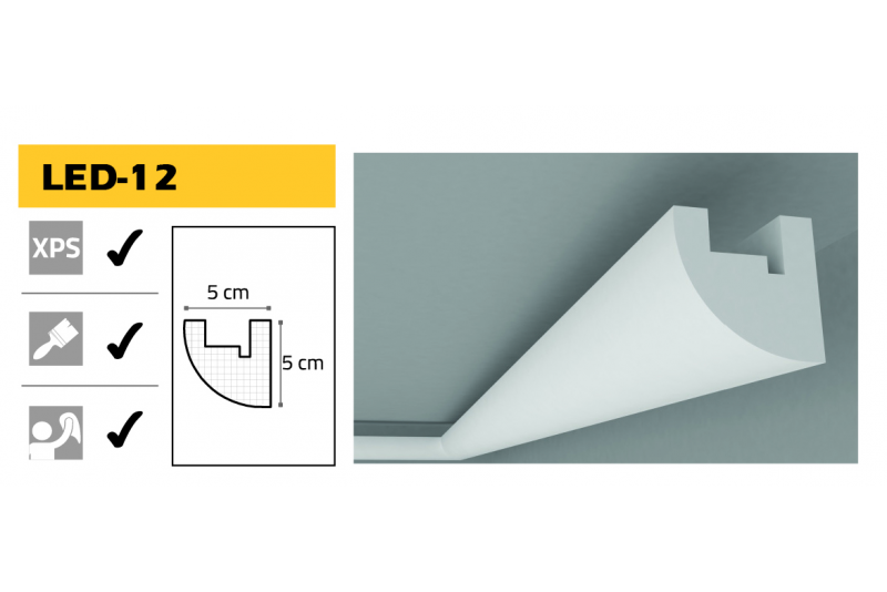 LEDLİ STROPİYER 11X5 cm LED-15 (2 MT)